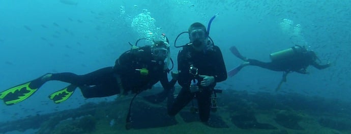 underwater with Julie Creveling