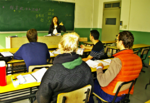 teacher in classroom