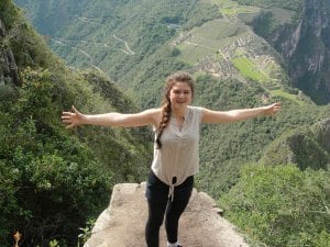 Karsen atop Wayna Picchu