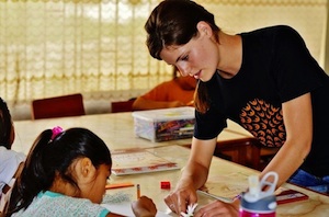 A UBELONG volunteer in Peru!