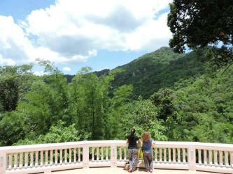 Thailand temple on the mountain