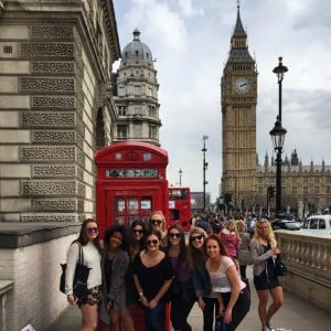 A group of people posing together for a picture.