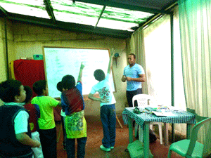 Teaching English to school children