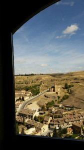 A view of a city from a window