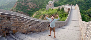 man on great wall