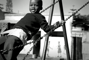 A photo that Alex took of one the students at the local school in Tanzania