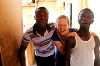  Ruben, Chloe and Joseph before Chloe's departure.