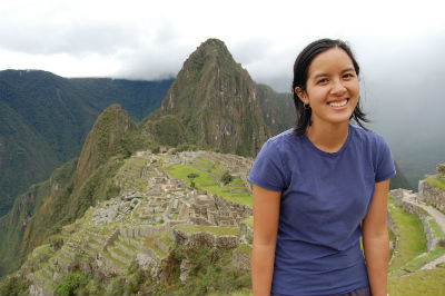 girl on mountain