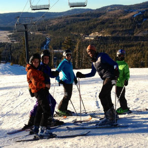 family skiing lake tahoe california