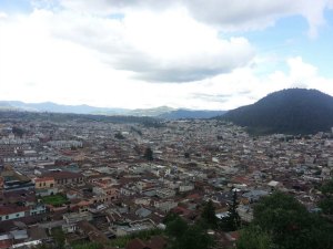 The view from one of the mountains nearby Quetzaltenango.