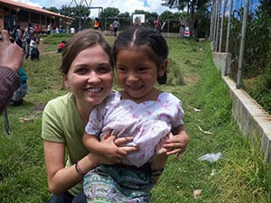 Bridget volunteering in Guatemala
