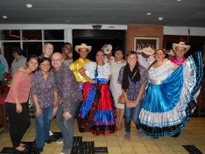 Andrea with local Costa Ricans 