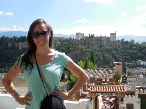 female posing in spain