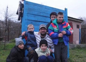 Jerome and a few kids from the orphanages he assisted in. 