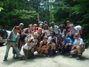 group shot of hikers