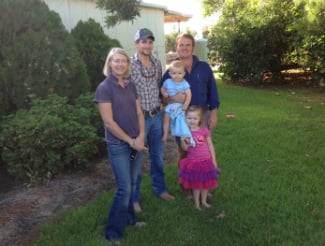 Jake and his host family in Australia! family in australia