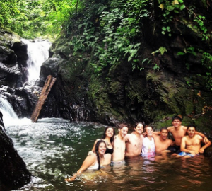 waterfall in Mastatal Costa Rica