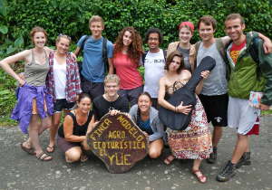 students smiling in Finca El Yué, Talamanca, Limón, Costa Rica