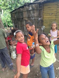 Children playing in Cano Dulce, a village in the Dominican Republic. 