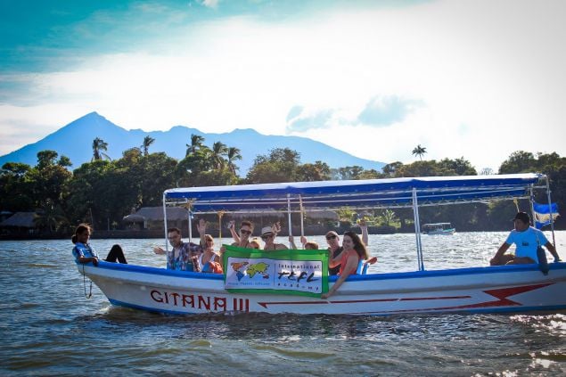 International TEFL Academy Team on a boat