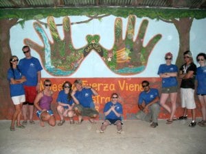 Monique with other volunteers