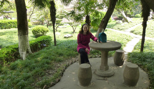 Gardens on campus of Shanghai International Studies University