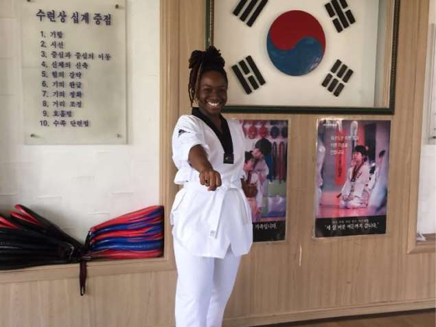 Learning Taekwando in South Korea