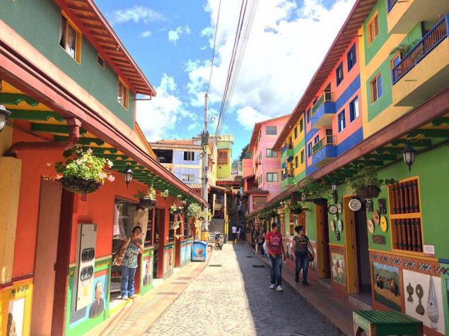 colorful streets of medellin