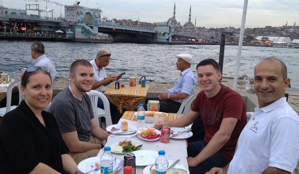 CAPA Istanbul Fall 2013 students at their welcome dinner