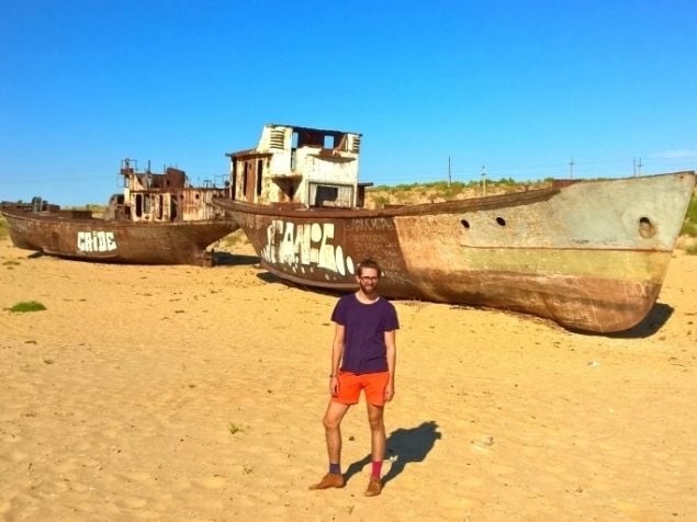 fishing boats in the Aral Sea 