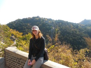 Mariann Botyánszki at the Great Wall