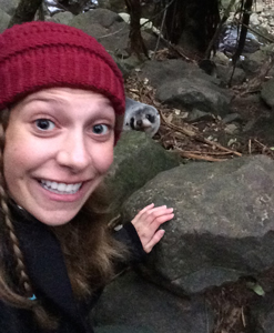 Katherine with Seal pup