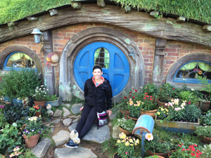 Katherine in Hobbiton