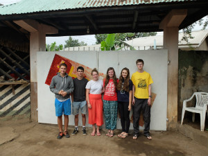 A group of people posing for a picture.