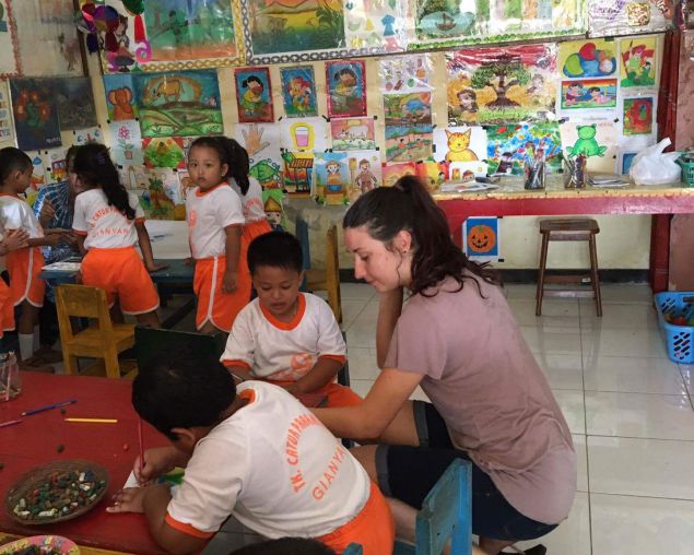 Teaching kindergarten in Ubud, Bali