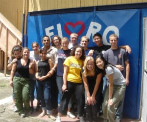 A group of people posing for a picture.