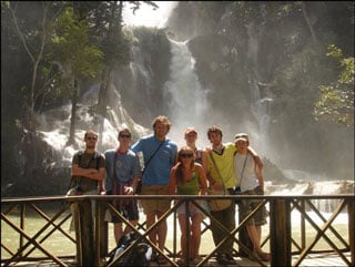 waterfall, laos