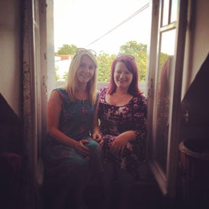 women windowsill