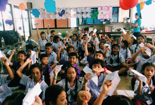 ESL classroom in Thailand