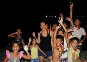 Jennifer volunteering in Vietnam