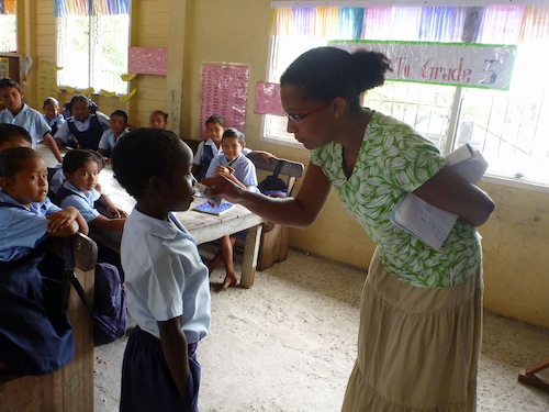 volunteer in Guyana- YCI-dental hygiene workshop