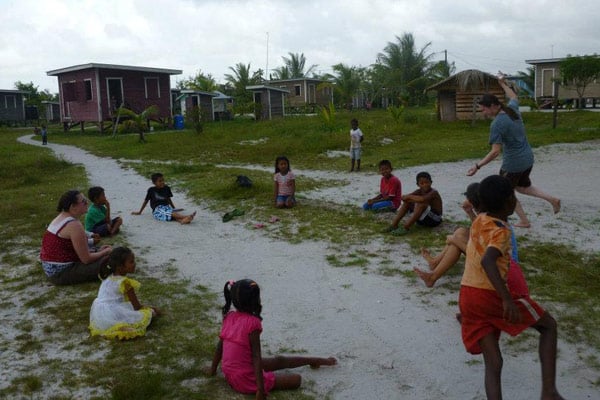 Allison volunteered at an elementary school in Guyana