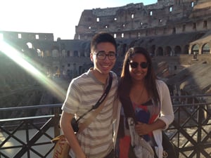 Alexandra at the Colosseum 