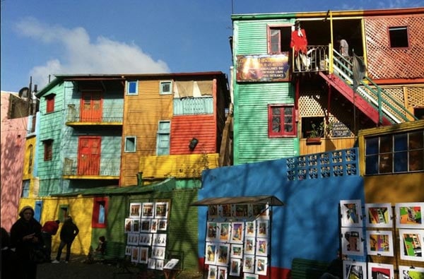 Colorful neighborhood in Buenos Aires