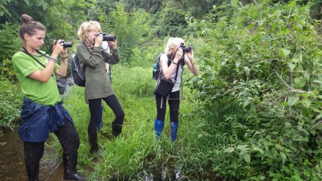 Taking photos in Thailand