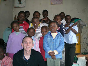 Jake Custer volunteering in Kenya with Volunteering Solutions