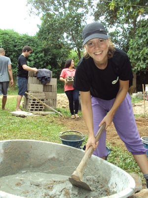 Cristina working hard in Thailand