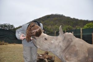 Victoria at the Khulula Wild Care Rhino Project!