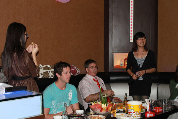 Rick with fellow interns in Beijing