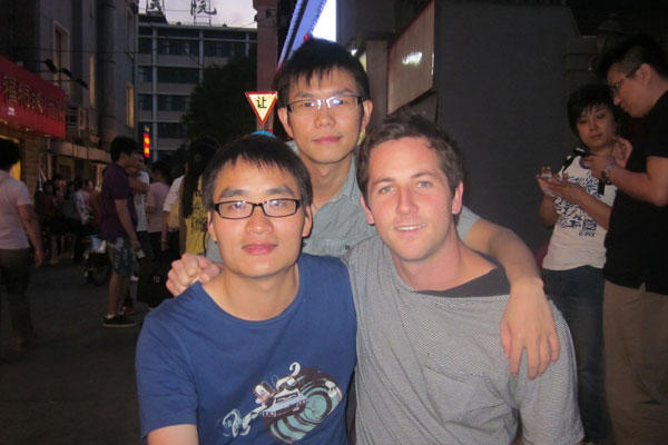 Rick with friends in Beijing
